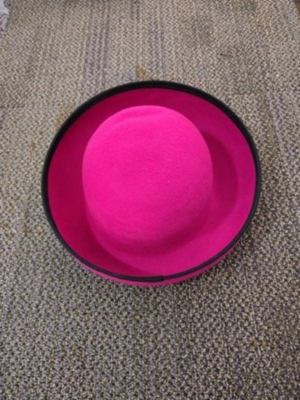 Toucan Lancaster Women's Hat - Pink with Black Ribbon